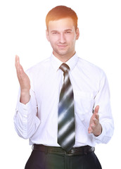 closeup. a successful businessman applauding