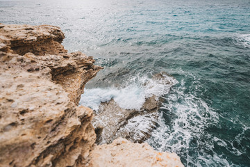 Cyprus - Mediterranean Sea coast. Lara Beach in Paphos district.