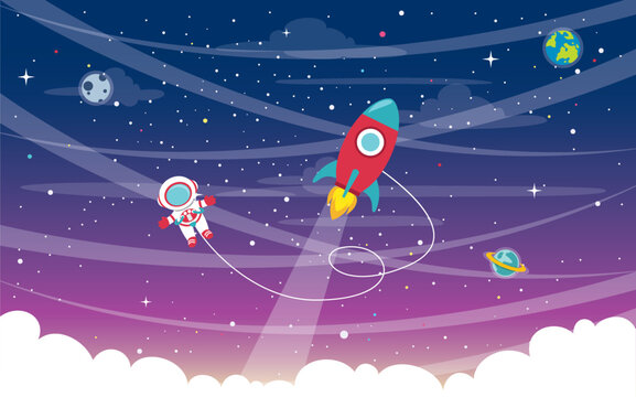 Vector Illustration Of Space