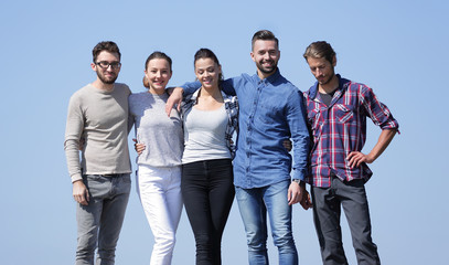 Fototapeta premium group portrait of confident young people