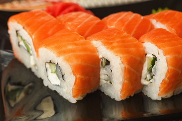 Philadelphia Sushi Roll Set, macro