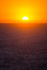 Sunset over sea
