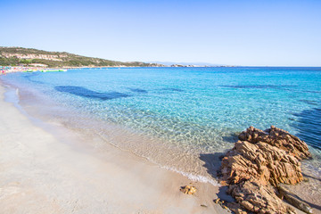 Fototapeta na wymiar Beautiful beach on Sardegna island, Italy