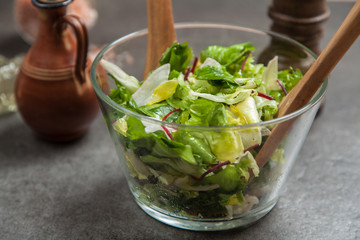 Fresh green salad