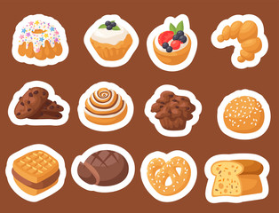 Cookie vector cakes tasty snack delicious chocolate homemade cookie pastry biscuit cakes sweet dessert bakery food illustration