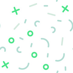 Light Green vector seamless cover with abstract shapes.