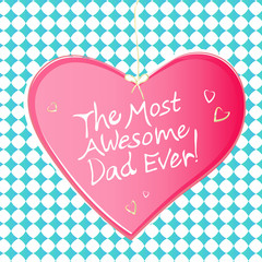 Father's day vector  with background  and text wording for greeting  card and certificate father day sale