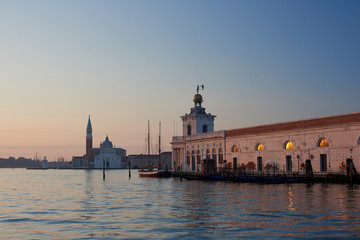 Customs House at Dawn, Venice, Italy