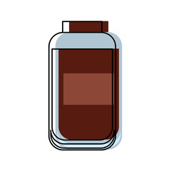 glass bottle cap product food vector illustration