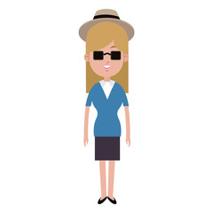 Young fashion woman vector illustration graphic design