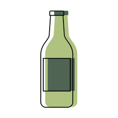 alcohol drink liquor bottle image vector illustration