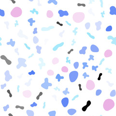 Light Multicolor vector seamless pattern with lava shapes.