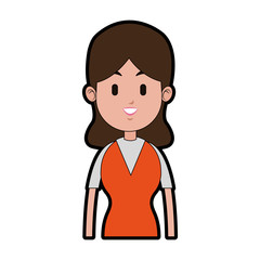 Executive woman cartoon icon vector illustration graphic design icon