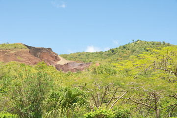 Grenada tropical island - Saint George's - Stone quarry