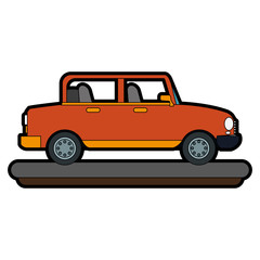 Car vehicle isolated icon vector illustration graphic design