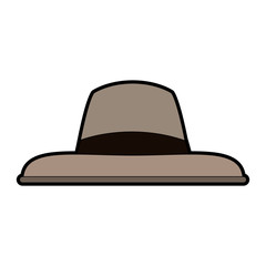 Vintage male hat icon vector illustration graphic design