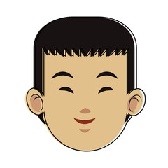 Man face cartoon vector illustration graphic design