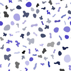 Fototapeta na wymiar Light Purple vector seamless template with liquid shapes.