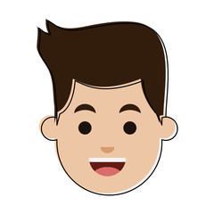 Man face cartoon vector illustration graphic design