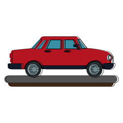 Obraz na płótnie Canvas Car vehicle isolated vector illustration graphic design