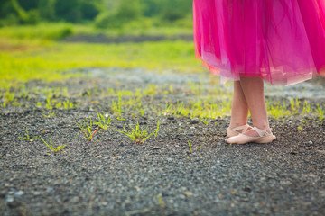 Child Wearing Ballet Slippers © Jenna Hidinger Photo