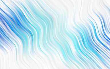 Obraz premium Light Blue, Green vector background with abstract circles.