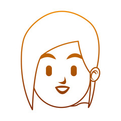 Woman face cartoon vector illustration graphic design