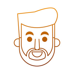 Man face cartoon vector illustration graphic design