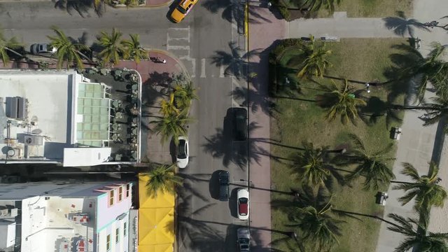 Aerial view in Miami Beach