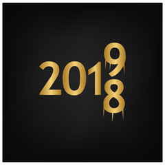 2019 Happy New Year Background for your Seasonal Flyers, banner, sticker, and Greetings Card. 2018 to 2019