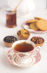 A Tea Party with Loose Leaf Tea and Natural Honey