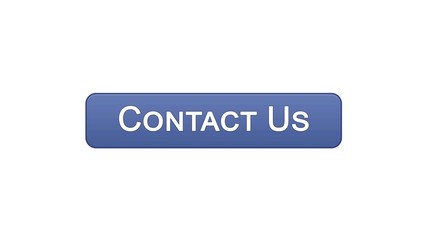 Contact us web interface button violet color business communication, help