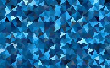 Light BLUE vector shining cranked background.