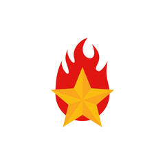 Star Fire Logo Icon Design