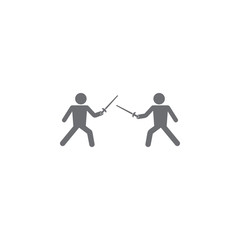 fencing icon. Simple element illustration. fencing symbol design template. Can be used for web and mobile