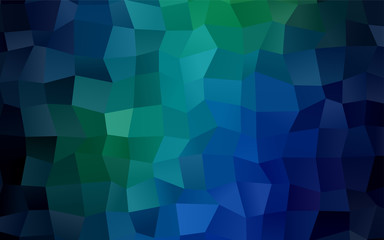 Obraz premium Light Blue, Green vector rectangle mosaic background with transparencies in origami style.