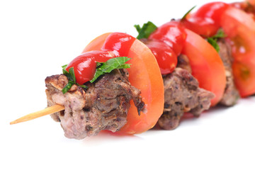 Fresh mutton kebab