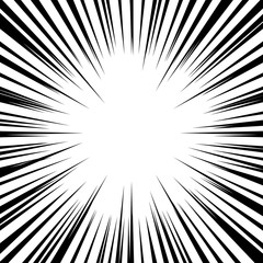 Obraz premium Abstract background with retro sun rays. Vector.