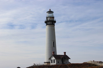 Fototapeta na wymiar Pigeon Point lighthouse seascape