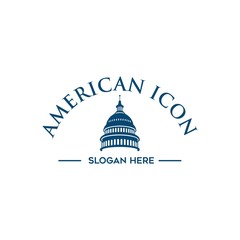 american icon logo vector