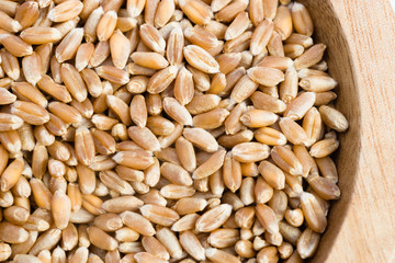 Pearl Barley Pearled Whole Grain Food Wood Ramikin