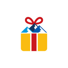 Mountain Gift Logo Icon Design