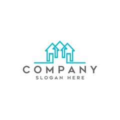 key real estate logo vector