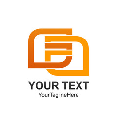 Initial letter GA logo template colored orange reflection design for business and company identity