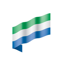 Sierra Leone flag, vector illustration