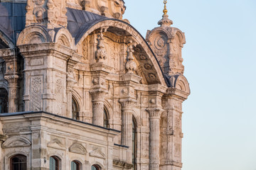 Obraz premium Exterior view of Ortakoy Mosque near bosphorus