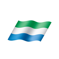Sierra Leone flag, vector illustration