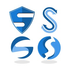 letter S logo vector template
