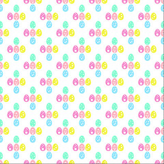 pattern with Easter eggs color. celebration. vector