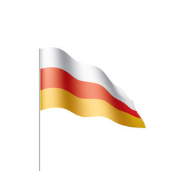 South Ossetia flag, vector illustration